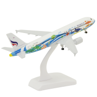 Promotion gift  Alloy Bangkok airlines Die Cast A320 Plane Model   withScale 1/200 A320 plane with wheel for sale