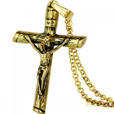 Alloy jewelry antique cross pendant necklace Christian pendant Jesus necklace