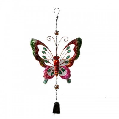 Ornament gift  butterfly metal wind chime painted animal metal crafts of iron handicrafts garden decoration