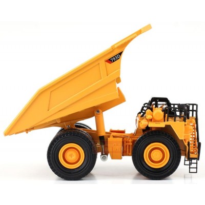 Diecast alloy 1:75 scale model mining construction truck with high quality for collectable display