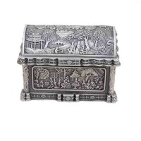 Custom metal  antique jewelry box