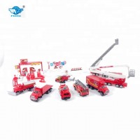 Hot selling mini metal alloy die cast fire rescue model car toy for Children