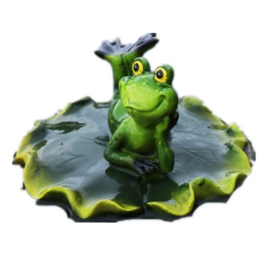 Waterscape decoration Garden frog decoration fish tank landscaping simulation animal garden frog resin decoration