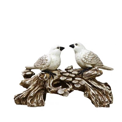 Modern minimalist creative retro simulation animal bird resin crafts European home porch ornaments ornaments