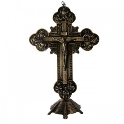 Religious alloy accessories alloy metal jesus cross statue  , Christian cross, standing crucifix